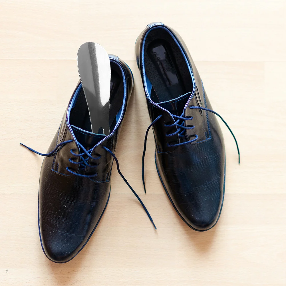 

2Pcs Stainless Steel Shoe Horn Long Handle Shoes Lifter Easy Use Home Shoe Horn Helper for Seniors Pregnant Women Back Pain