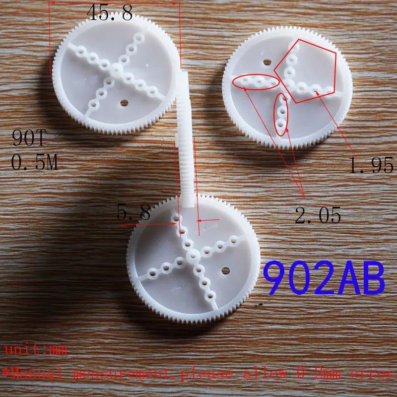 40-61mm Diameter Big Gear 0.5M 782.5A 802A 902A 1002A 1202A Mechanical Maintenance Gear Gear Wheel 80Teeth 78-120 Teeth