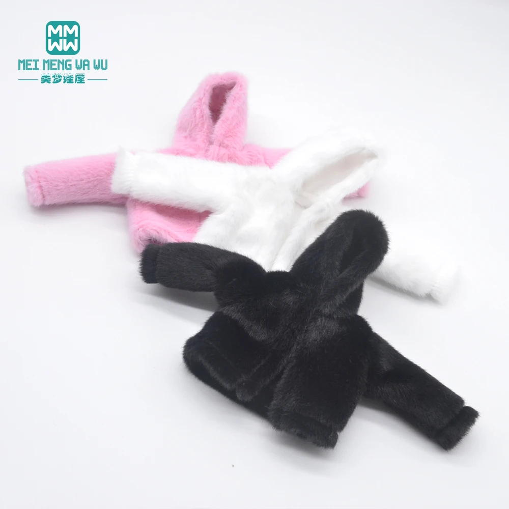 

Одежда для куклы Стильная плюшевая куртка подходит для куклы Blyth OB22 OB24 28 см, игрушка в подарок