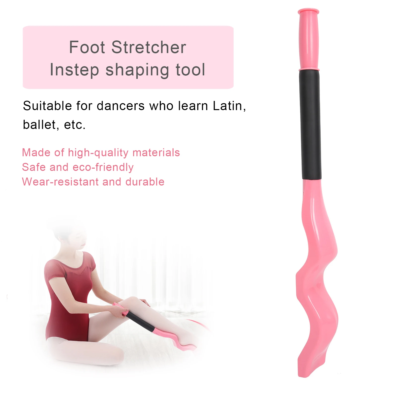 Ballet Foot Stretcher Professional Dancer Foot Stretcher Ballet Foot Stretcher Elastic Stretch Band Set with Bag Foot Stretcher