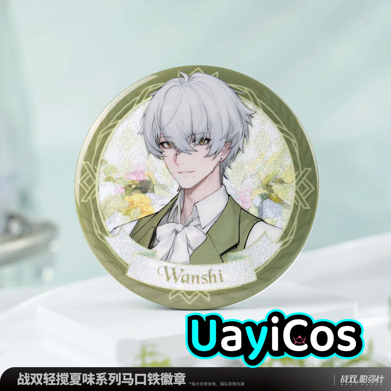 

Original GRAY RAVEN：PUNISHING Vera Lamia Wanshi Tinplate Badge Brooch Ornament Doll Accessories Anime Figure Game Toy Kids Gift