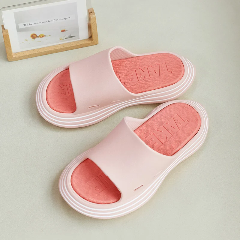 UTUNE Outdoor Women Summer Shoes Runway Slippers Outside EVA Men Beach Slides Soft Thick Sole Non-slip Sandals Indoor Bathroom