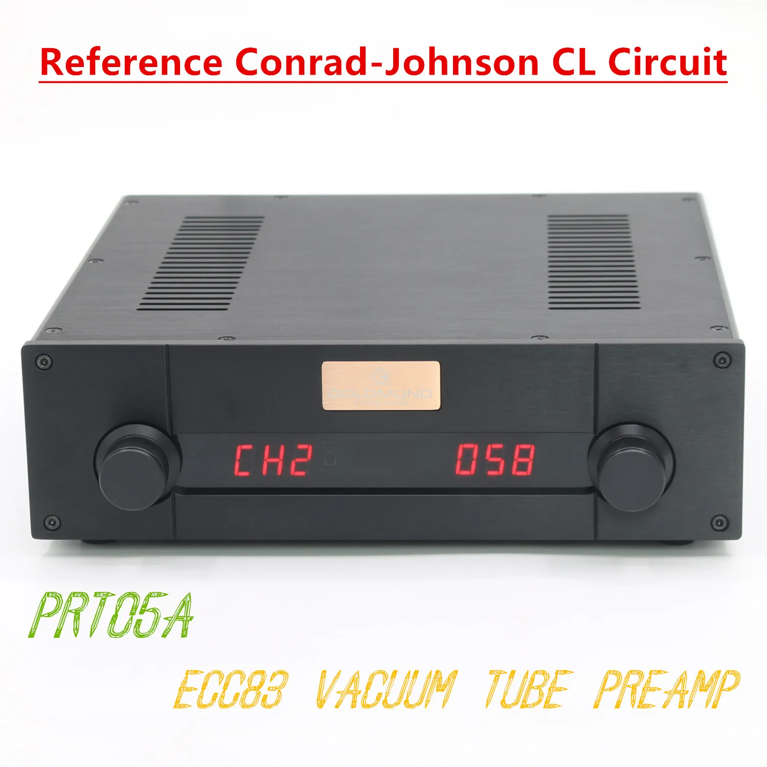 

PRT05A Reference Conrad-Johnson Line 12AX7/ECC83 Tube Remote Control Preamplifier HiFi Stereo 4 Way Input 1 Way Output