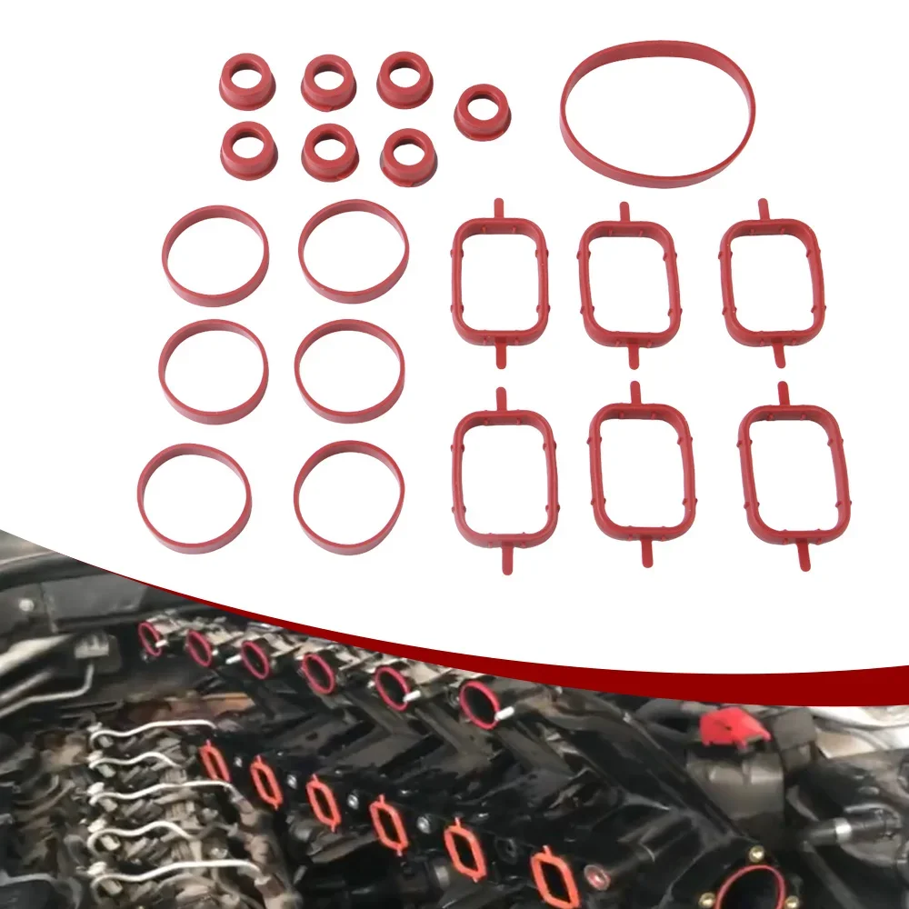 FOR BMW N52 N54 N55 M57 Intake Manifold Gasket Kit 6x33mm 3.0L for 325i 330i 335i 525i 530i X3 X5 - OE 11617800585
