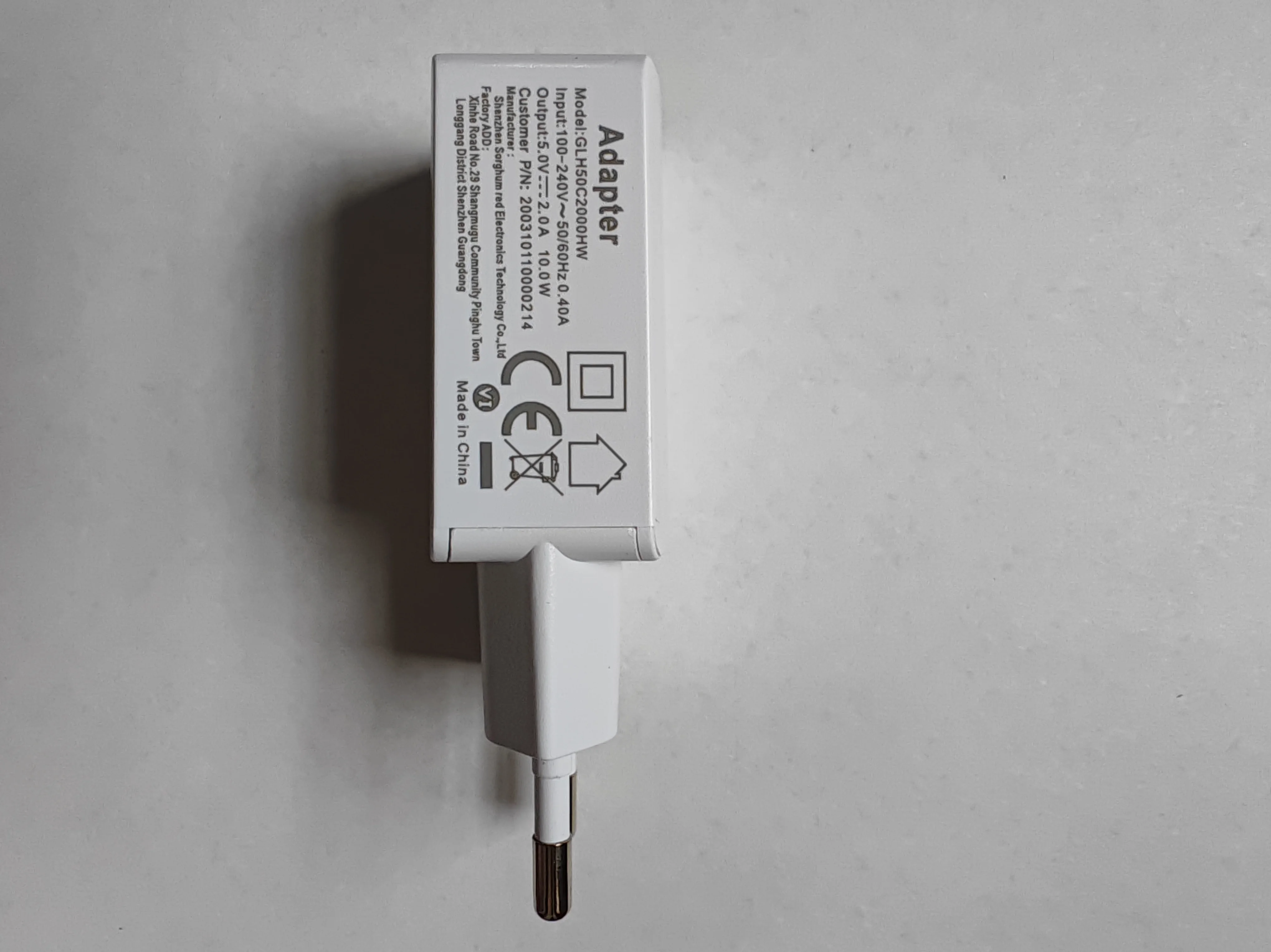 PAX A920 adaptor pengisi daya 5V2A 10W, adaptor asli tanpa kabel untuk kepala pengisi daya PAX A920 Pro A930 A910