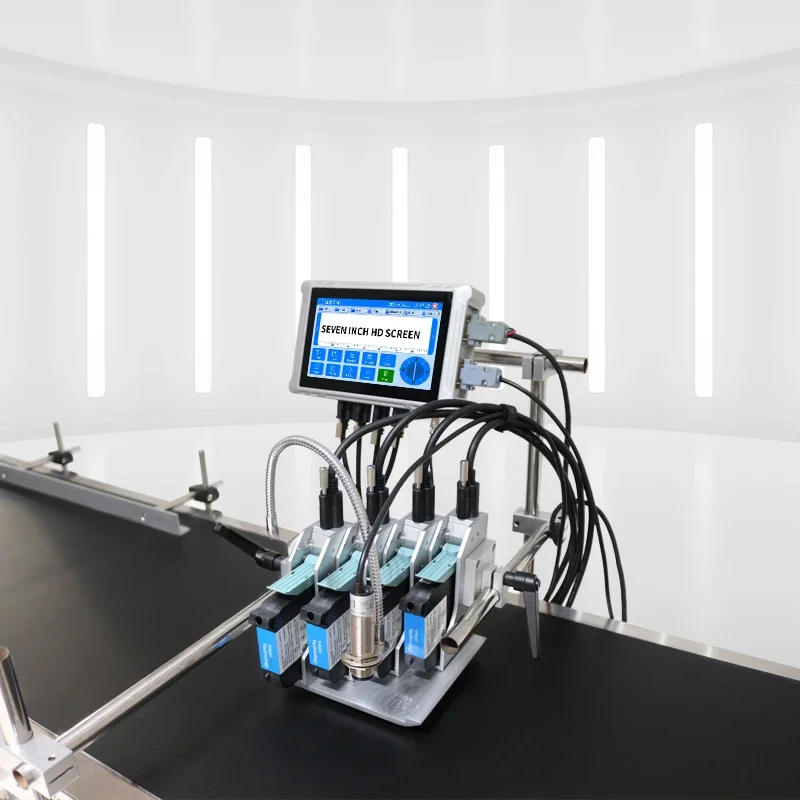 Printer Inkjet Kode Batch Tanggal Online Kecepatan Tinggi TIJ 12.7mm 25.4mm 50mm