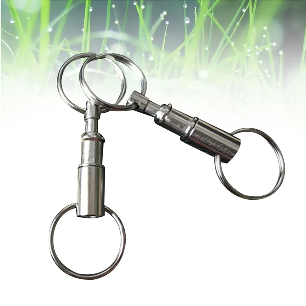 5Pcs Key Buckle For Storage Detachable Double Keychains Quick Release Outdoor Car Pendant