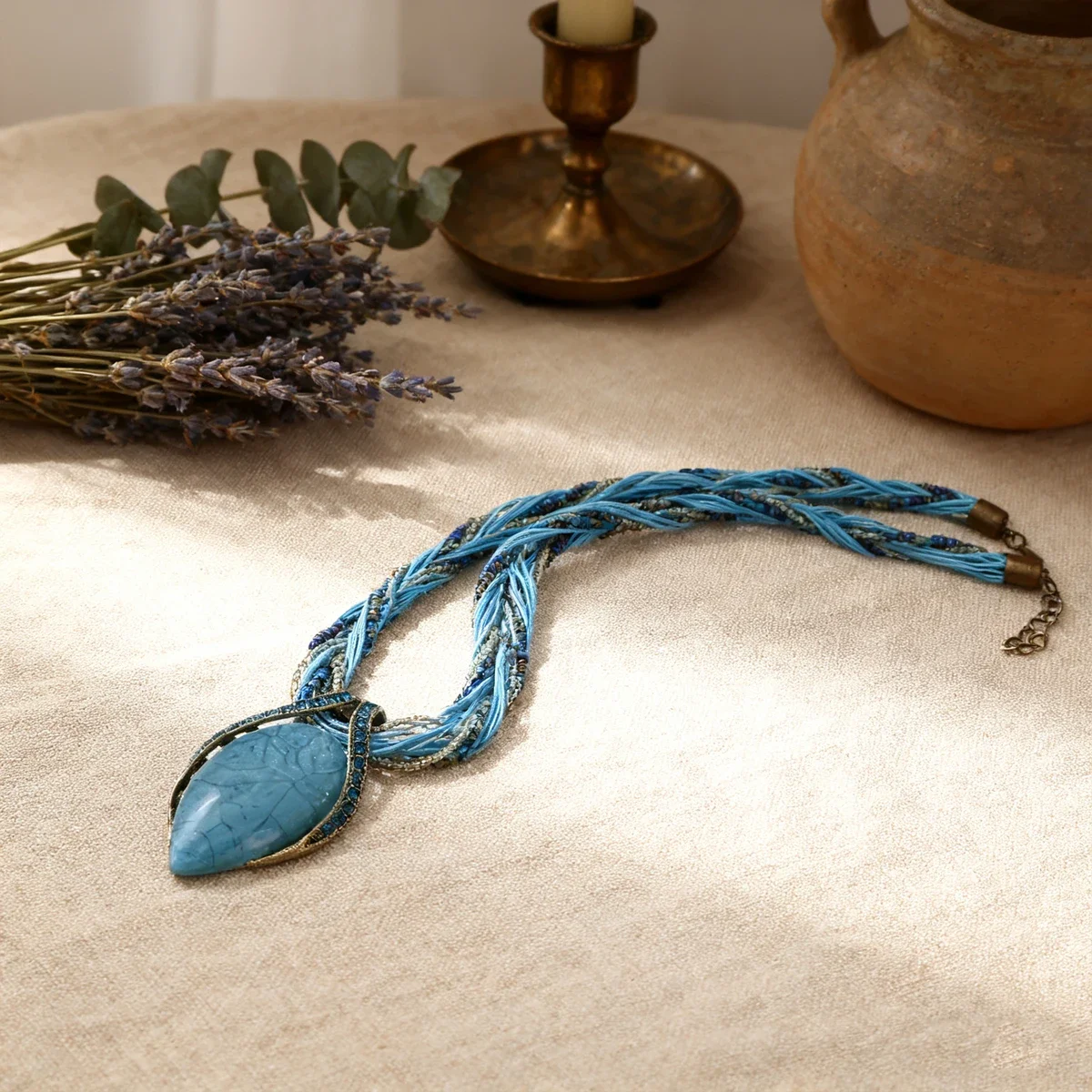 خمر البوهيمي قلادة العرقية الوطنية نمط الرجعية التجارة الخارجية بيان مجوهرات أنيقة هدية للنساء الأم زوجة #4