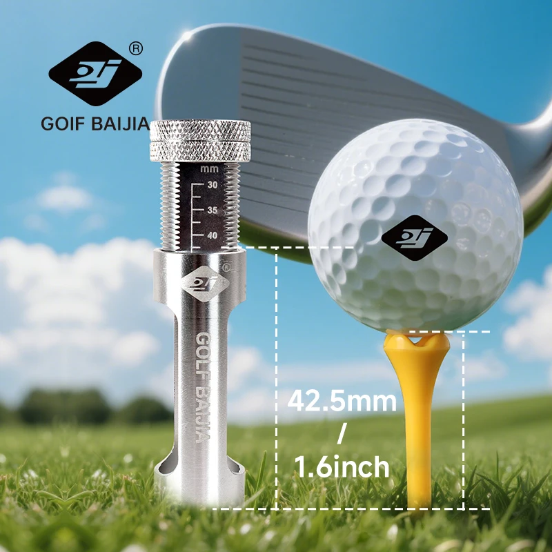 Golf Tee Partner Adjusting the Golf Tee to the Right Height Golf Trainers and Aids, Ideal for Indoor and Outdoor Training for Go