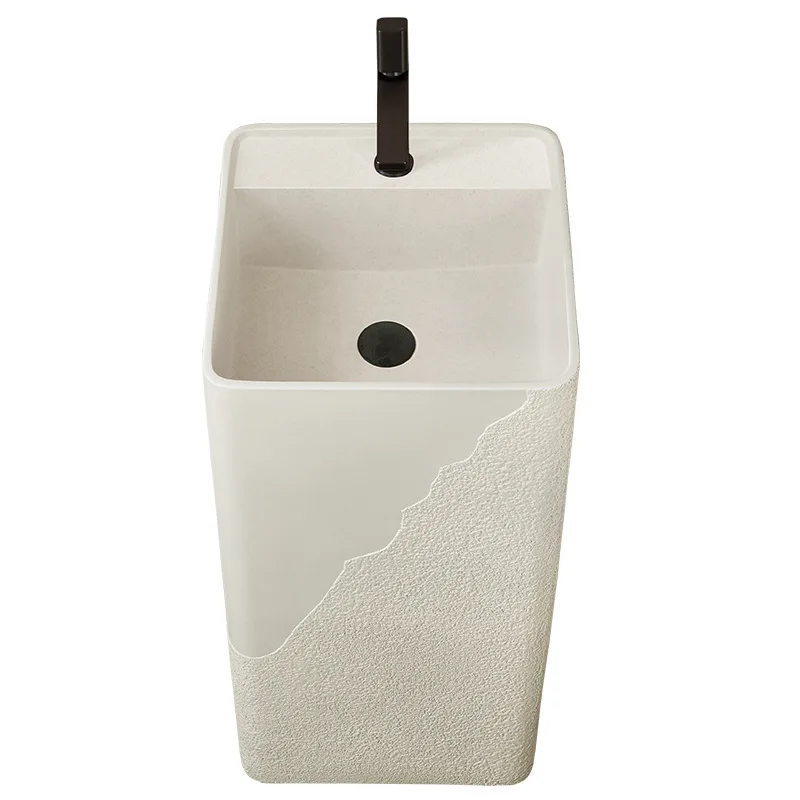 Wabi Sanfeng B & B Hotel Pillar Basin Floor-to-ceiling Integrated Wash Basin Customized Face Sink