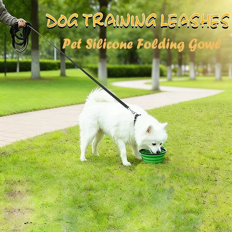 Nylon Long Dog Training Leash 1.5M-30M Traction Rope Lanyard Versatile Pet Walking Lead For Small To Large Dogs_voghion.com