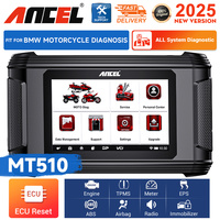 ANCEL MT510 Motorcycle Scanner All System for BMW or DUCATI or Harley Support 30+Functions OBD2 Diagnostic Tool