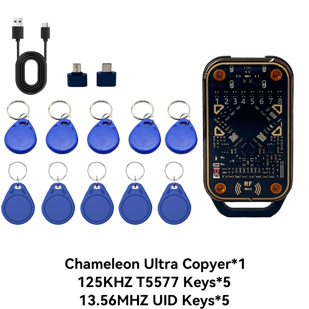 Neuer Chameleon Ultra kontaktloser Smartcard-Emulator, kompatibel mit NFC-Lese-Schreibgerät, Smart Chip Reader ID IC Tag Emulator