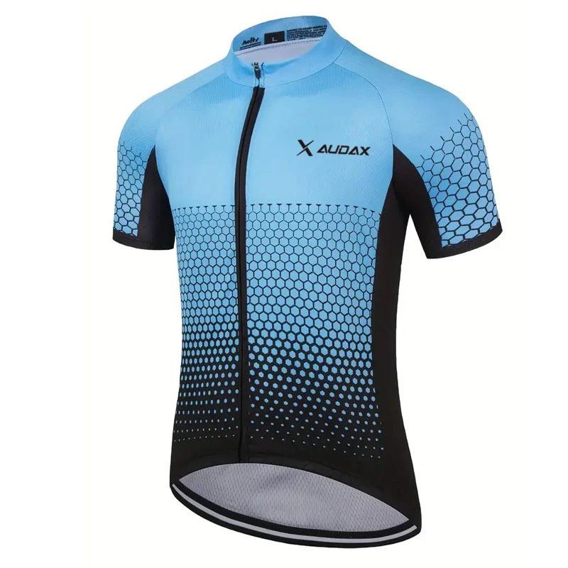 AUDAX cycling jersey, quick drying, sweat wicking, breathable mountain bike sports shirt, mountain bike clothing