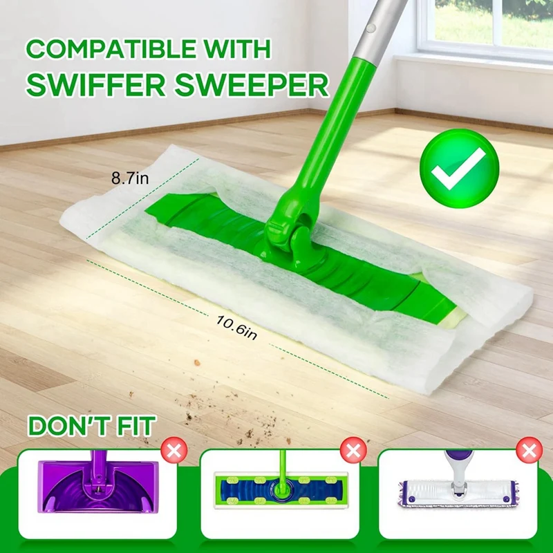 100 Count Dry Sweeping Cloths For Swiffer Sweeper Mop,Dry Mop Refills Pads For Swiffer Dry Sweeper, For Floor Mopping