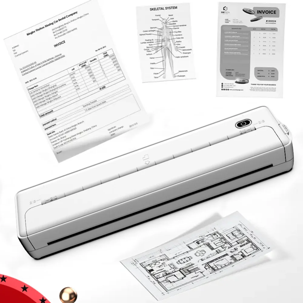 100/200 Sheets Thermal Printing Paper Folding Official Thermal Paper Auto Recognition Multipurpose Printing Paper
