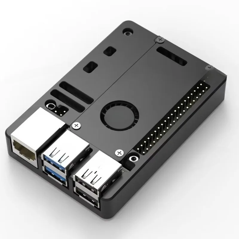 CNC Aluminum Ultra-Thin Case for Raspberry Pi 5 (5B) – Passive Cooling Shell