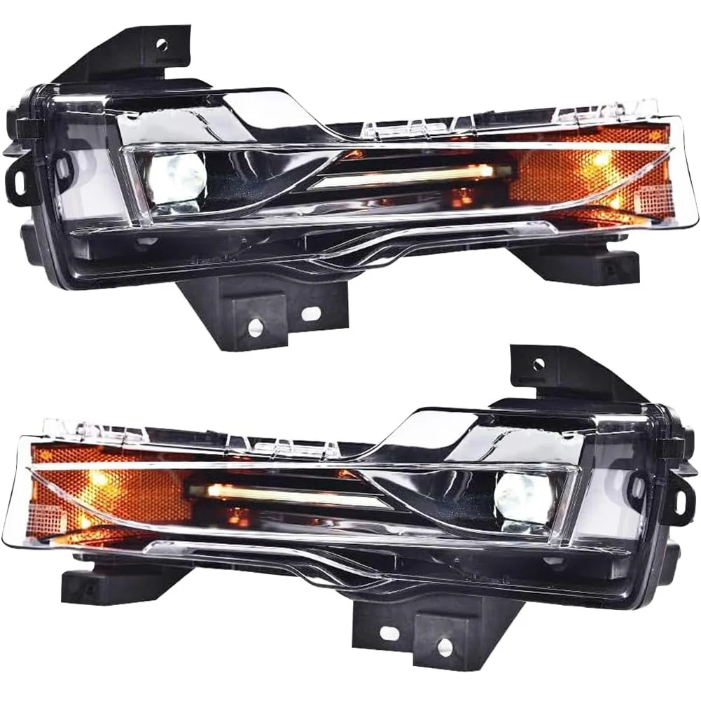 

Auto 1 Pair Of Daytime Running Lights Fog Lights For Tesla Model Y 3 1077391-00-E 1077392-00-E