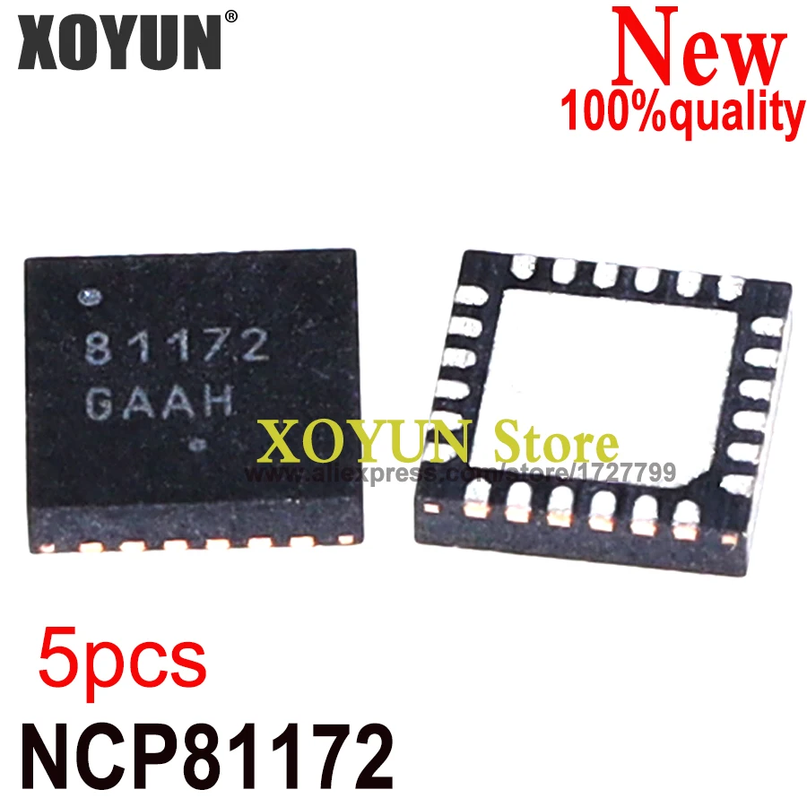 (5piece) 100% New NCP81172MNTXG NCP81172 P81172 81172 QFN-24 Chipset