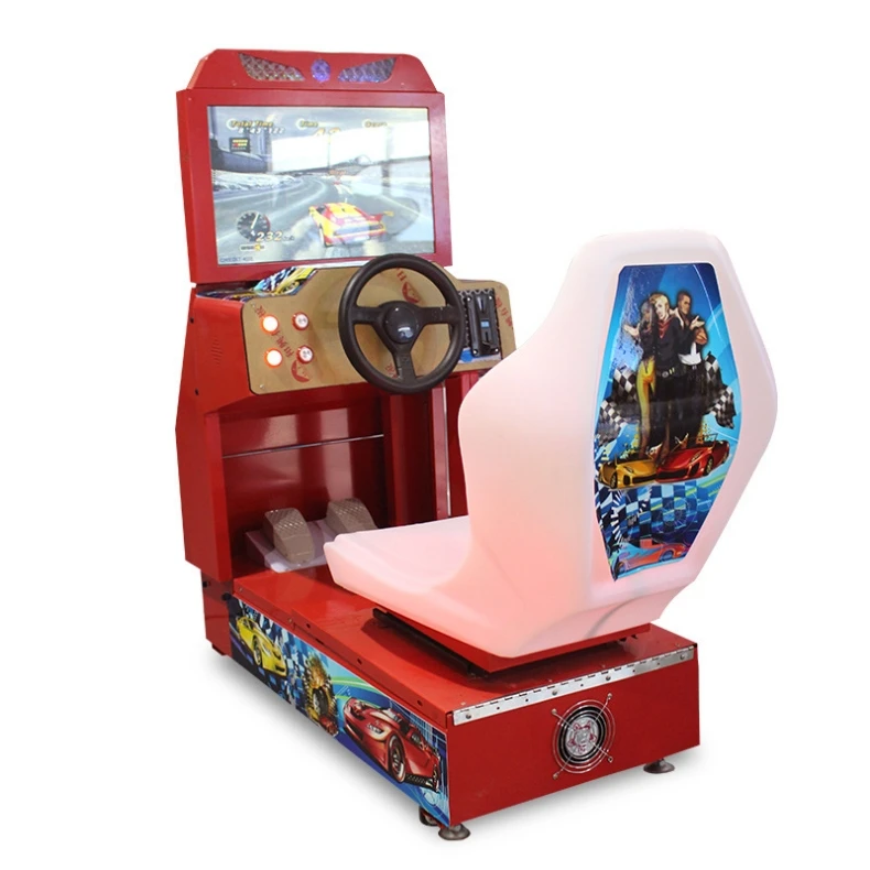 Coin Operate Electronic Child Ride Drive Child Arcade Car Race Arcade Car Simulator Racing Game Machine