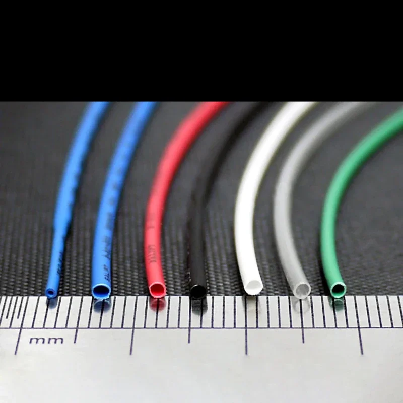 1Meter  Diameter 0.6/0.8/1/1.5/2/2.5mm Color Shrink Tube Winding Line Heat DIY Data Line Maintenance Double Shrinkage Rate 2: 1