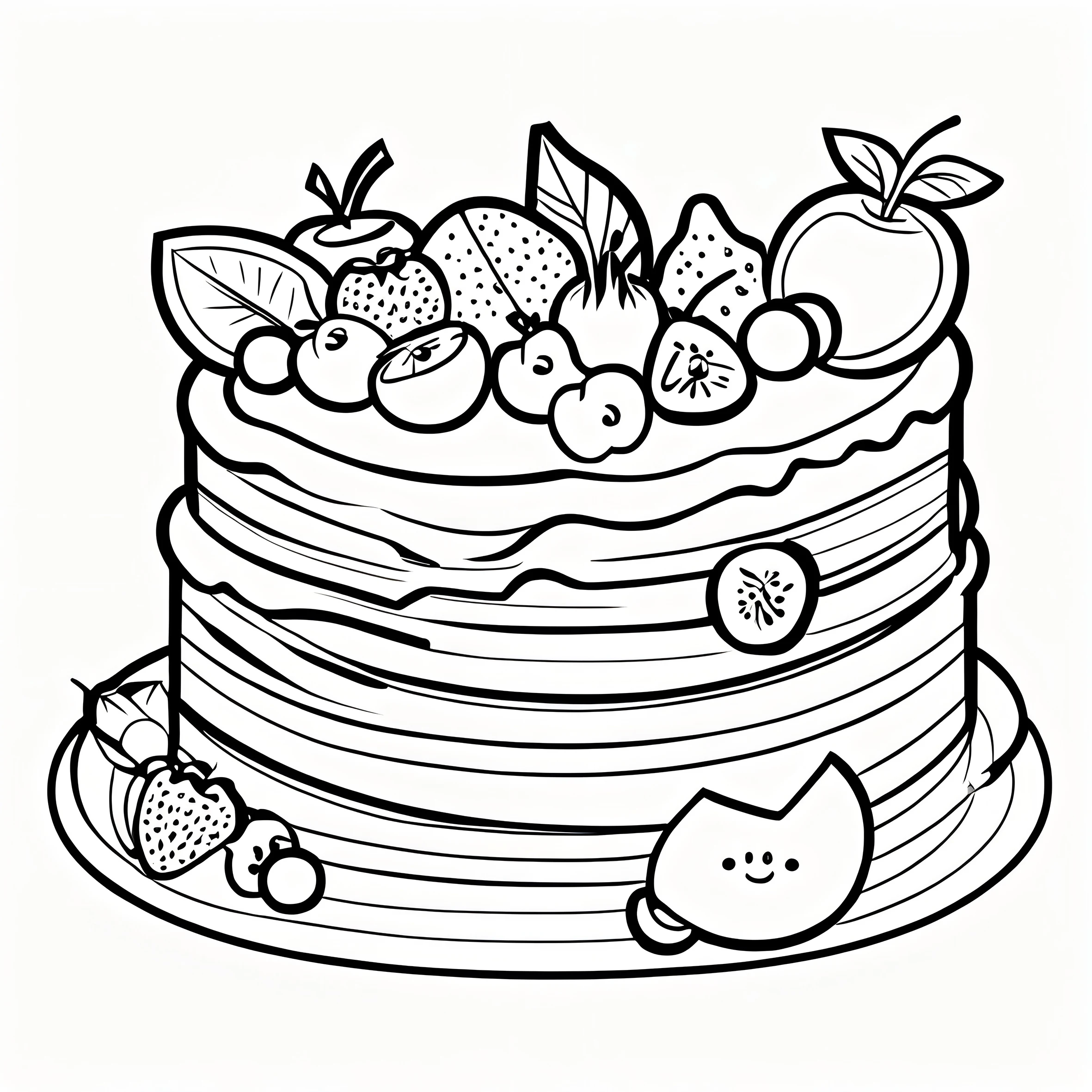 CAKE SHOP Bold-easy Patterns Coloring Book for Adults Cute Drawing Book Perfect Gift for Party and Birthday