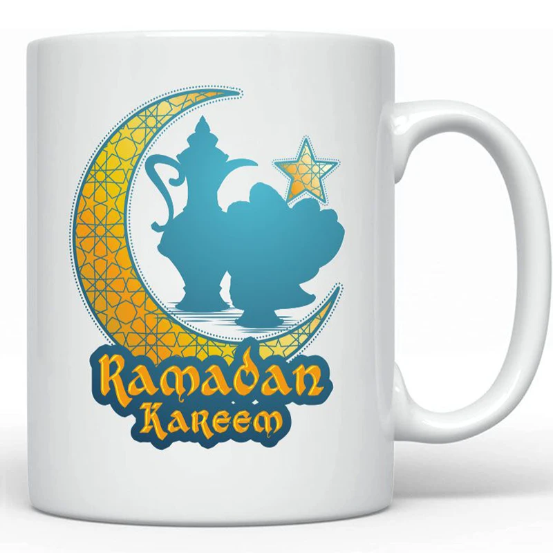 personalized printed 11 oz color box packing cup supplier ceramic eid mubarak gift cup with logo