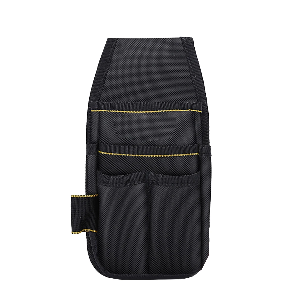 Job Site Black Compact Organizer Compact Electrician Tool Pouch Compact Tool Case Water-Resistant Pouch Easy Access Storage