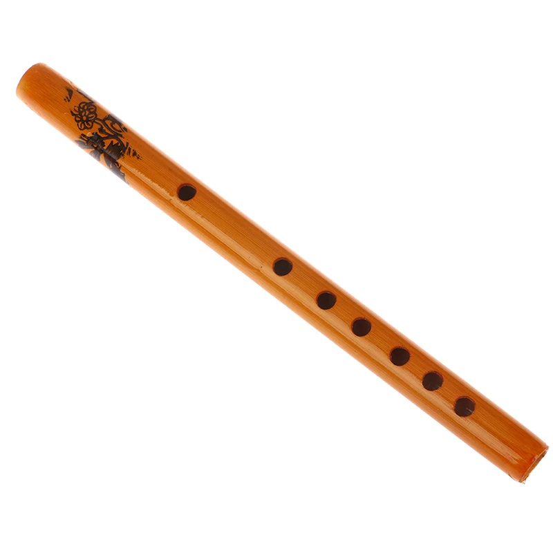 Chinese Traditional 6 Holes Bamboo Flute Instrument Vertical Flute Clarinet Student Musical Instrument Wood Color For Beginner