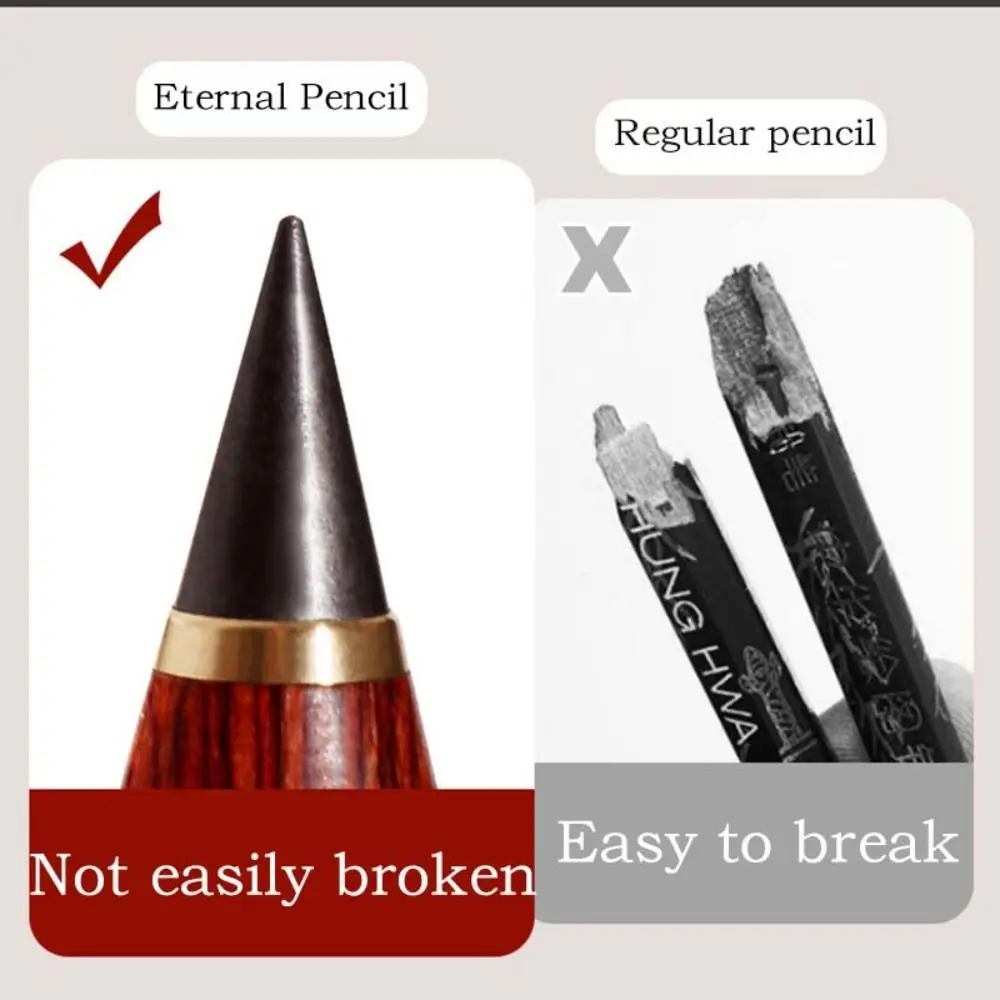 

HB Unlimited Writing Pencil Ink Free Infinite Writing Eternal Pencil Ergonomic Design Creative Ink Free Pencil Sketching Writing