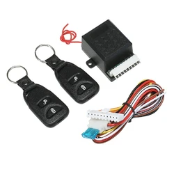 12V Universal Car Remote Central Control Box Kit Locking Vehicle Keyless Entry System with 2 Remotes