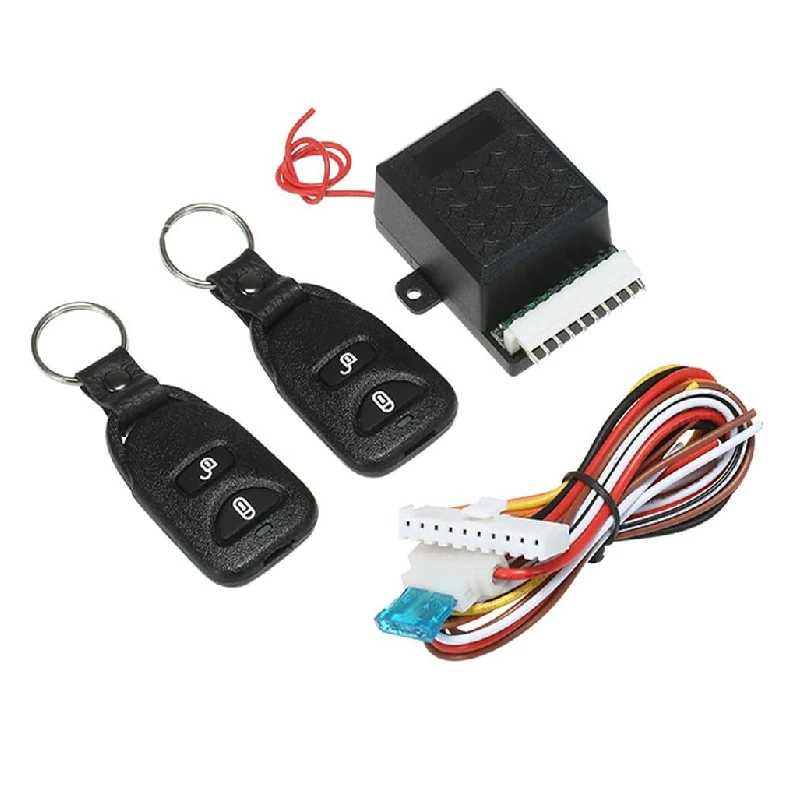 12V Universal Car Remote Central Control Box Kit Locking Vehicle Keyless Entry System with 2 Remotes