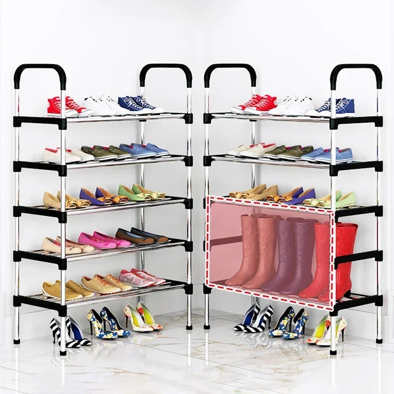 3-7Floor Simple Shoe Rack Multi Layer Dustproof Household Doorstep Shoe Cabinet Storage Space Saving Assembly Of Small Shoe Rack