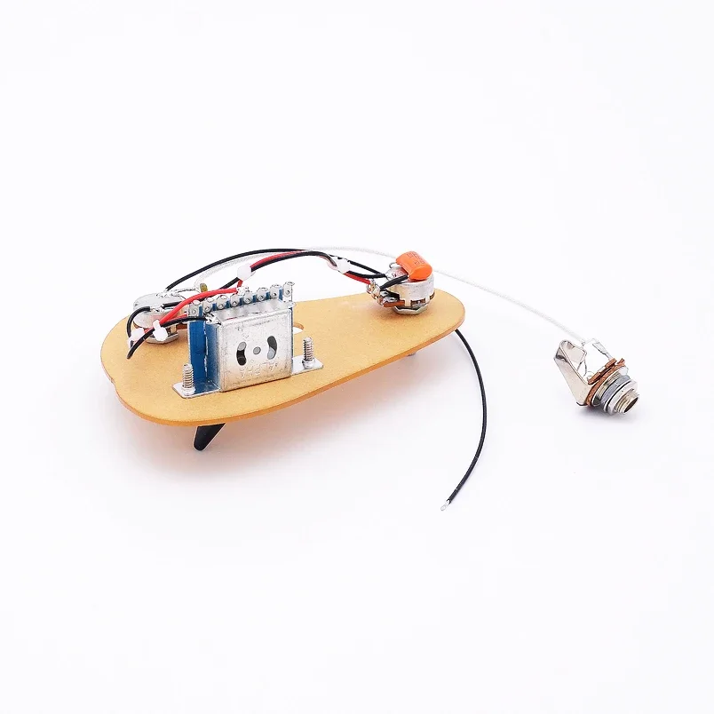 مجموعة واحدة من أوعية HSH (2 × 500 كيلو + مفتاح 5 اتجاهات + جاك) لأسلاك الجيتار الكهربائي ST H-S-H