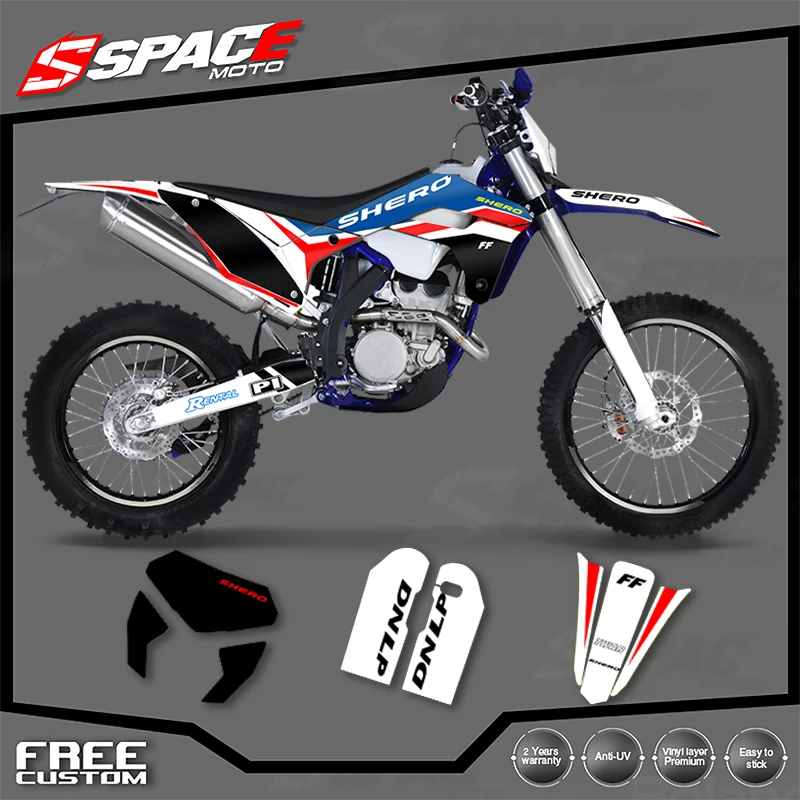 

SPACE Custom Motorcycle Graphics Background Decal for SHERCO 2017 2018 2019 2020 SE SEF Decals Stickers Kits 006