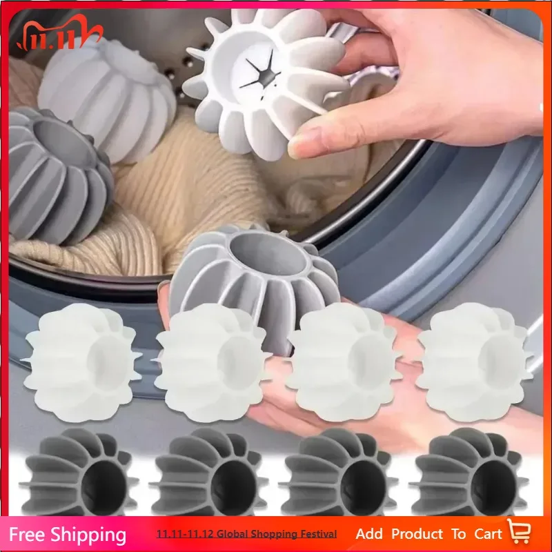 

5PCS Laundry Ball Reusable Clothes Hair Cleaning Tool Pet Hair Remover Washing Machine Cat Hair Catcher Laundry Ball