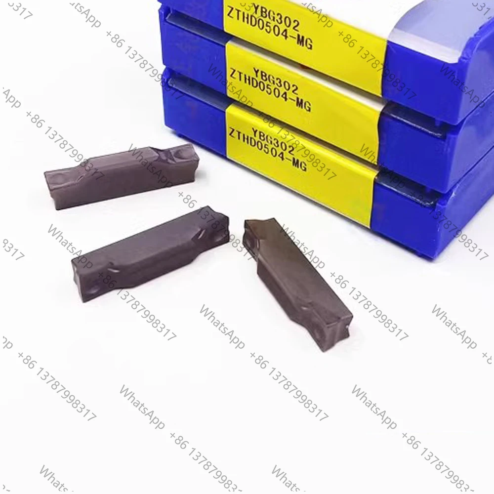 Original China CNC Blade 5MM ZTHD0504-MG YBG302 P15-30 K15-30 M10 Carbide Inserts Grooving Cutter Tool For Metal Lathe Knife ZCC