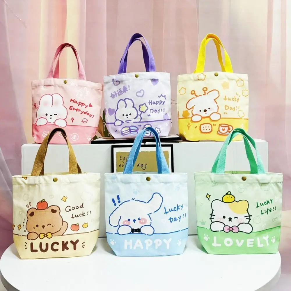 

New Bunny Canvas Bag Cartoon Large Capacity Handbag Shoulder Bag Children's Day