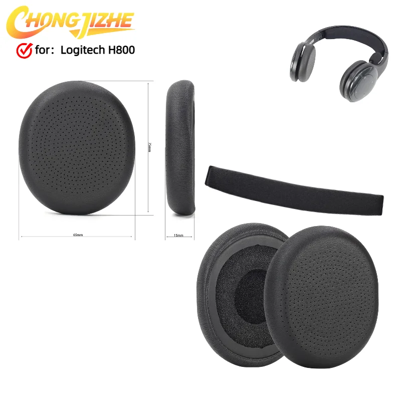 

CHONGJIZHE Replacement Ear Pads Cushions for Logitech H800 Wireless Headphone Softer Protein Leather Earpads