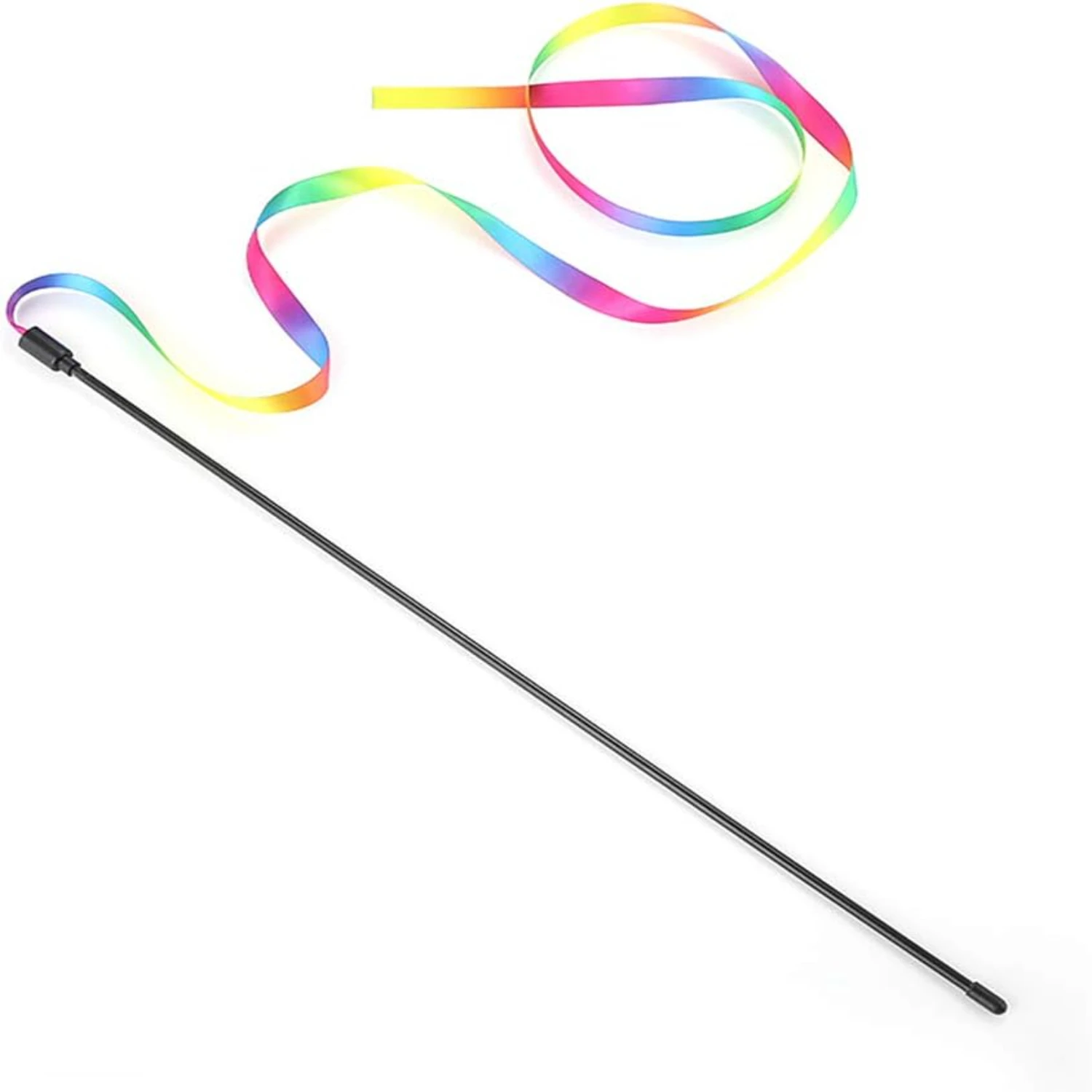 Exciting and Vibrant Teasing Cat Wand - Colorful Interactive Toy for Cats of All Sizes - Funny and Joyful Pet Supplies for Endle