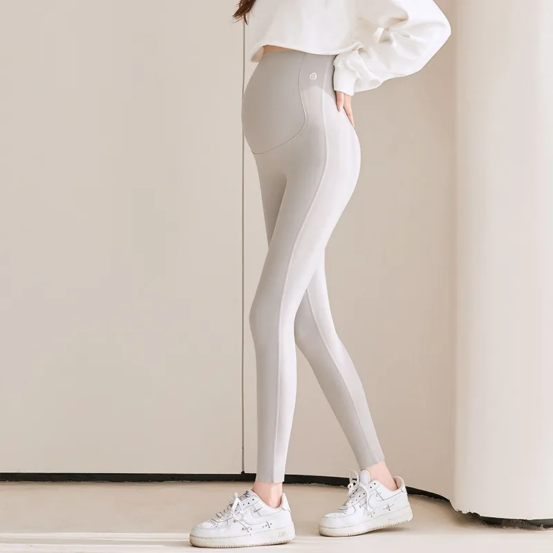Spring Maternity Leggings Thin Belly Support Pants Pregnancy Outfit