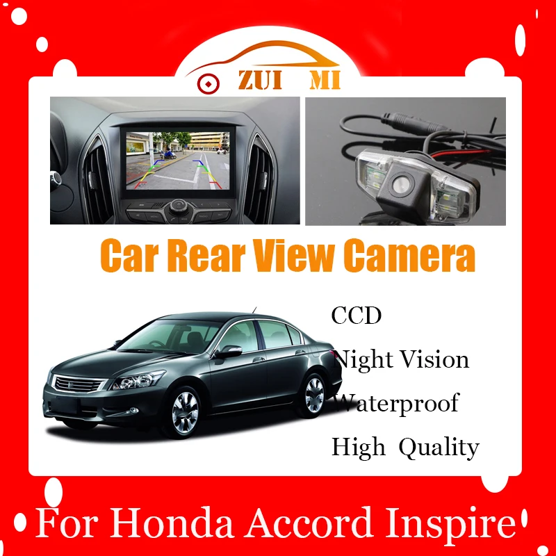 Car Reverse Rear View Camera For Honda Accord Inspire Spirior Waterproof CCD Full HD Night Vision Backup Parking Camera