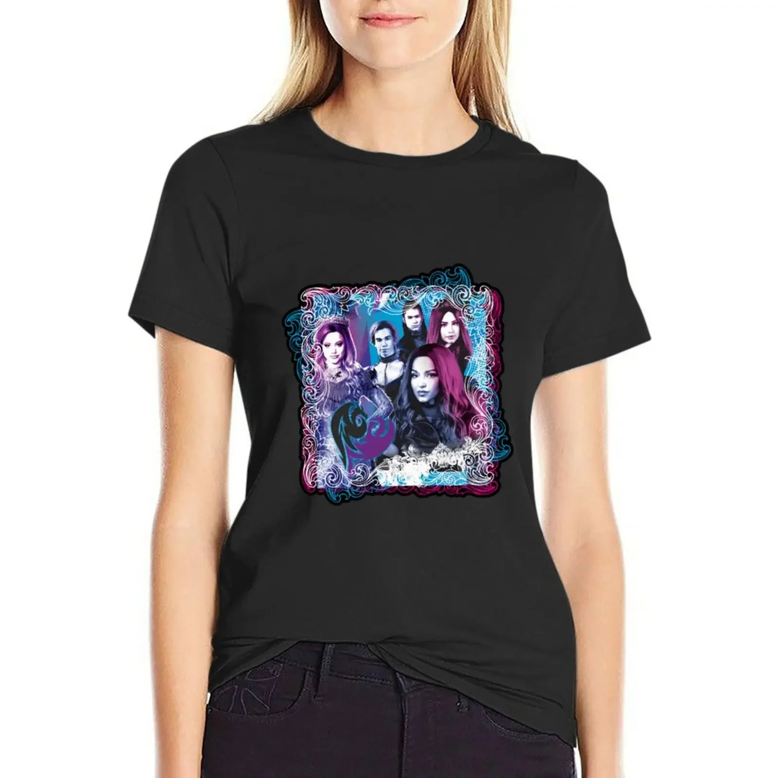 

Audrey Mel Evie Carlos & Jake T-Shirt sports fans cute clothes aesthetic clothes Top Women