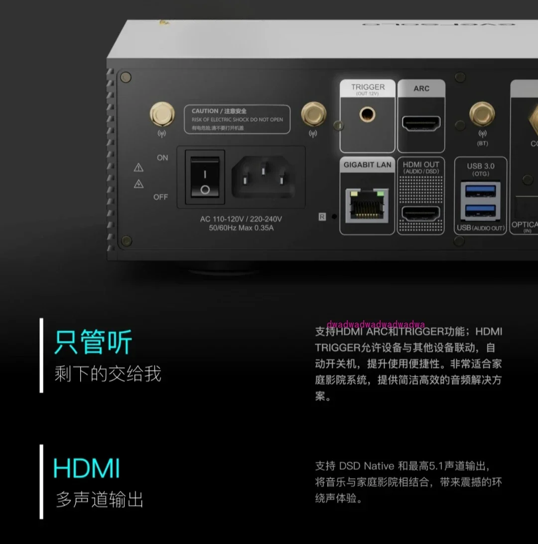 DMP-A6 GEN2 Master فك تشفير البث الرقمي HiFi حمى مشغل رقمي بدون فقدان dac فك