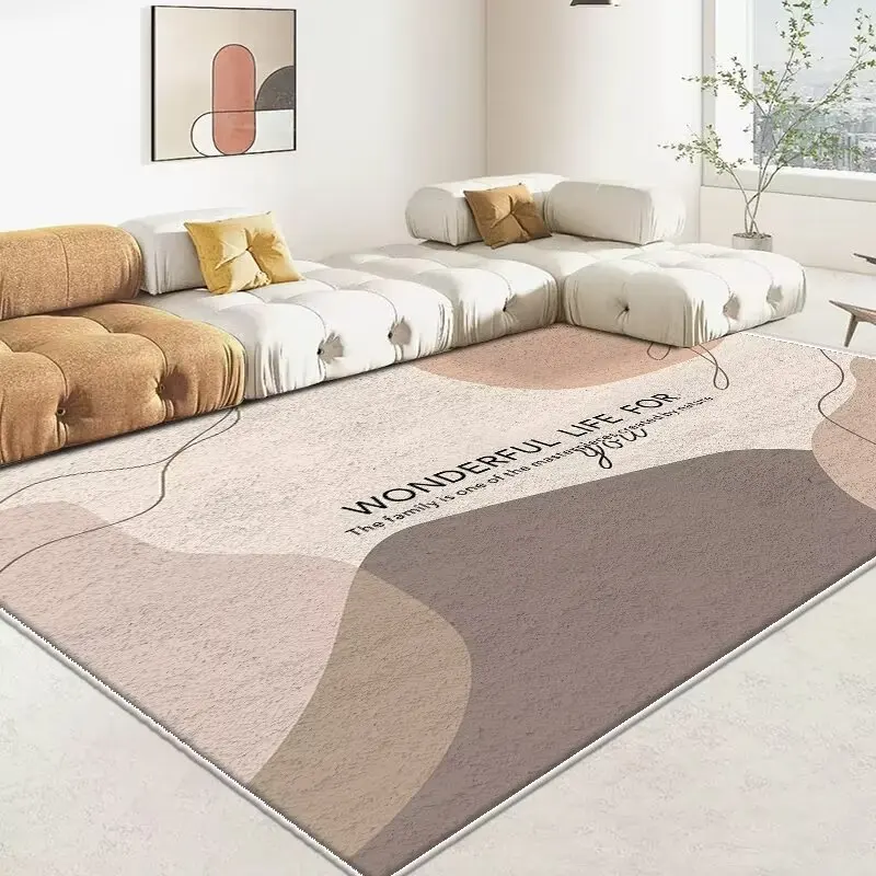 Home Living Room Large-sized Decorative Carpet Light Luxury Soft Wardrobe Office Rug Simple Water Absorption Room Decorative Mat