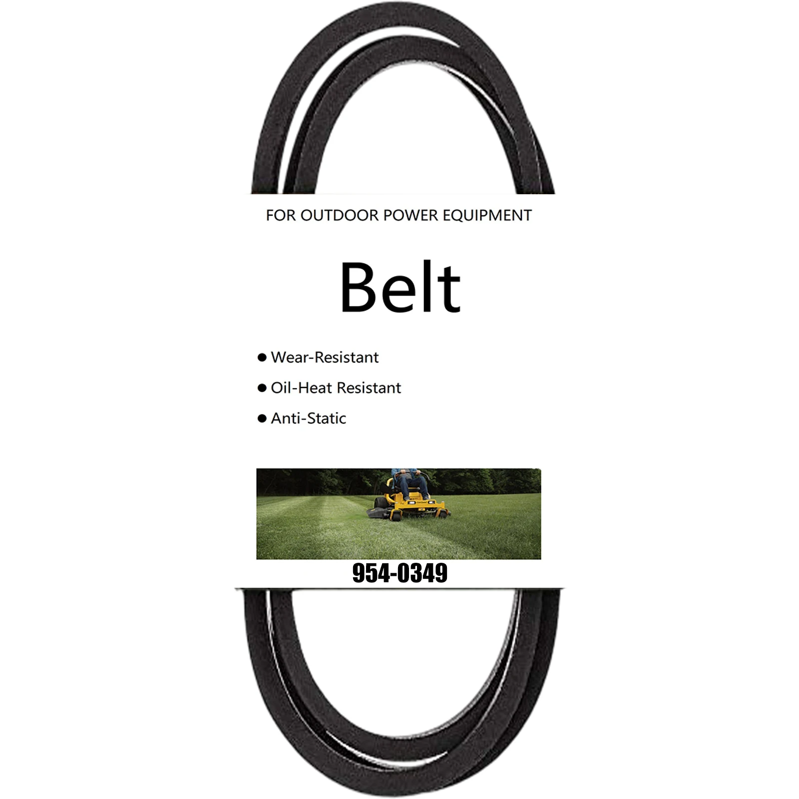 954-0349 and 754-0349 Lawn Tractor Drive V-Belt For MTD Troy-Bilt Cub Cadet Bolens Husky Yard Machines 1/2
