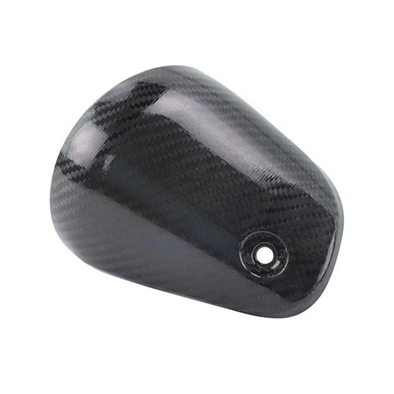 

Motorcycle Exhaust Muffler Link Pipe Cover Carbon Fiber Anti-Scald Cap Heat Shield Guard For Honda CB190SS 2017-2022