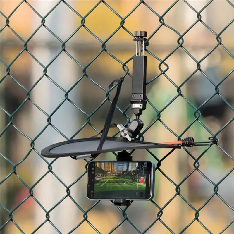 Y47A Action Camera Fence Clamp Mount Versatile Climbing Support for DJI for GoPro Court Video Recording