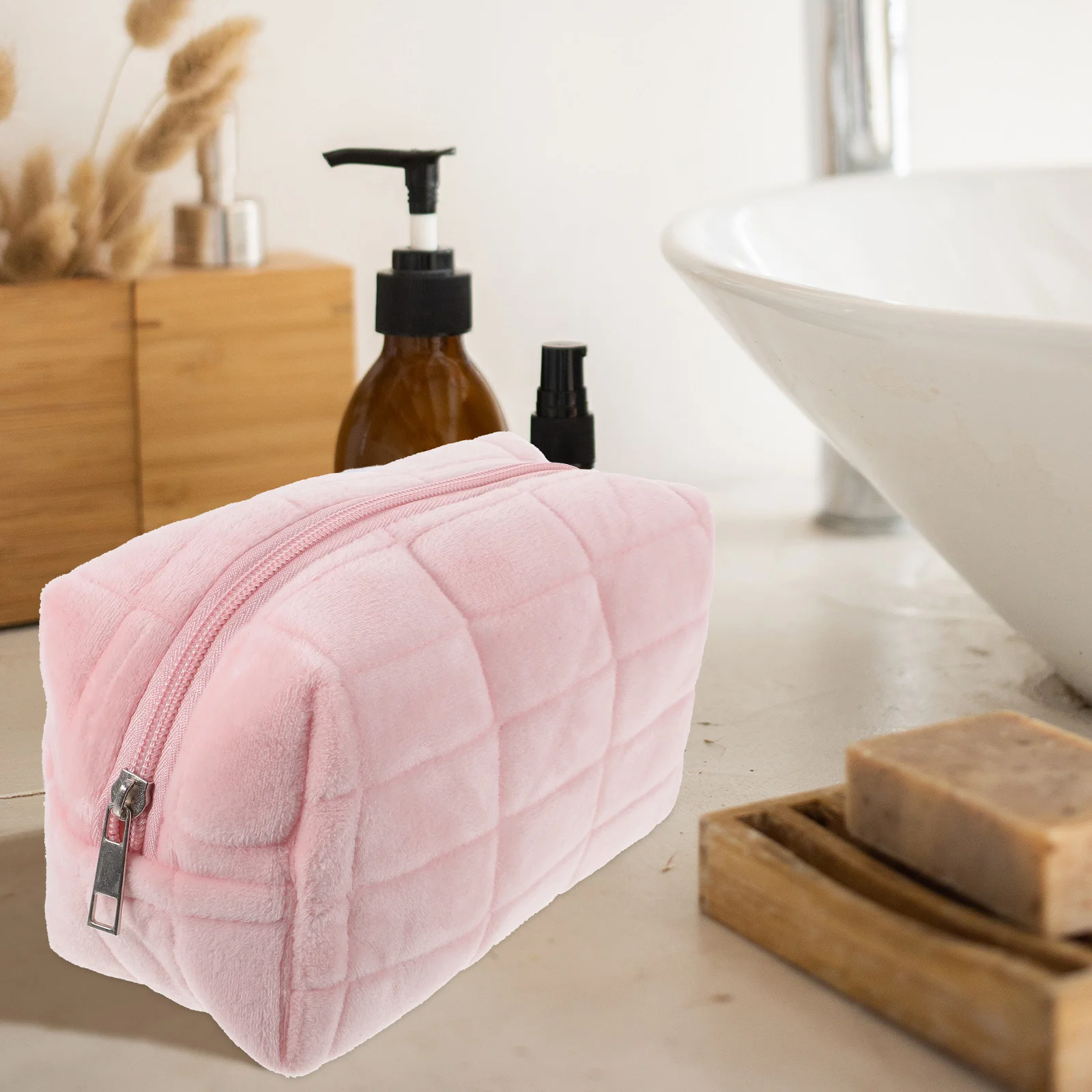 

Large Capacity Pencil Case Bag Makeup Organizer Travel Toiletry Pouch Portable Brush Holder Stationery Storage For