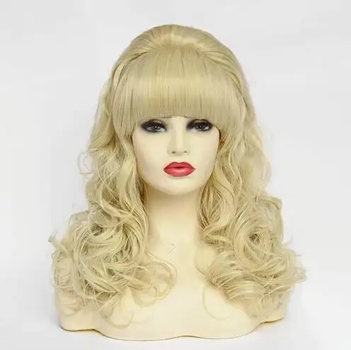 

Beehive Wig Womens Curly Long Heat Resistant Synthetic Hair Cosplay Wigs